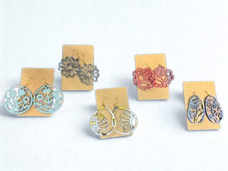 5 Sets of Flower Earrings PLUS Bonus Heart Pair