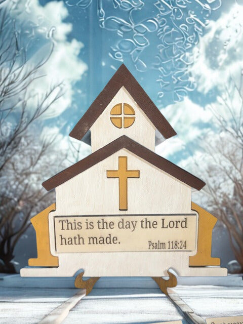 Church with Magnetic Changeable Bible Verses