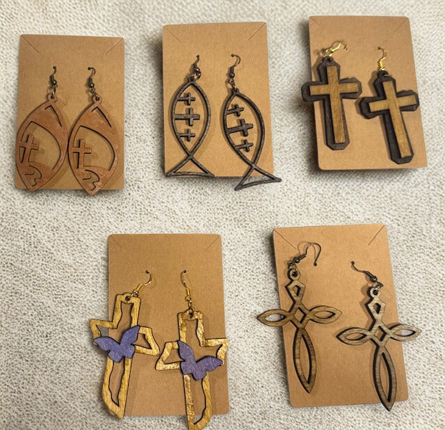 5 Pairs of Christian Inspired Earrings with Bonus Easter Pair!