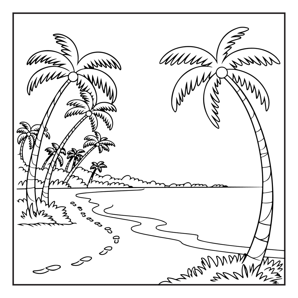 25 Fun, Summer Coloring Pages for Adults