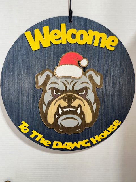 15" Bulldog Door Sign