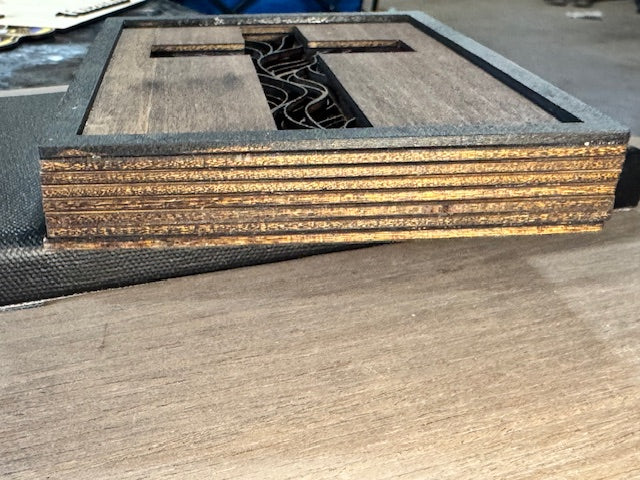 7-Layer Standing Wooden Cross