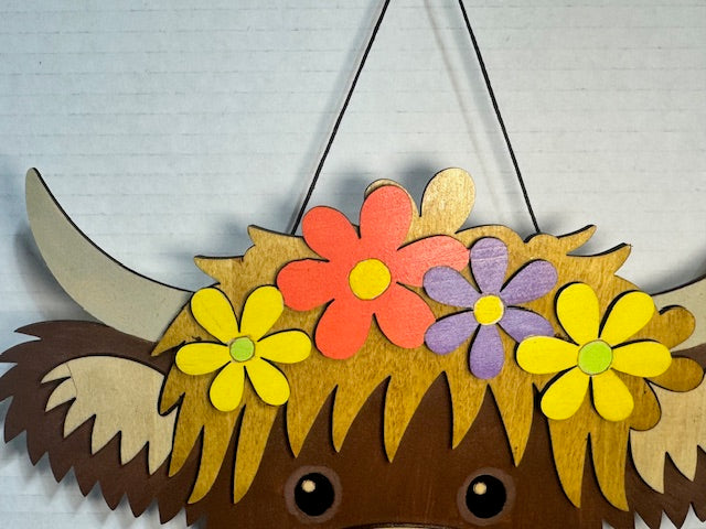 Cow Welcome Hanging Sign