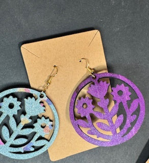 5 Sets of Flower Earrings PLUS Bonus Heart Pair