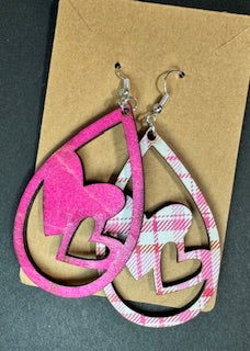 5 Sets of Flower Earrings PLUS Bonus Heart Pair