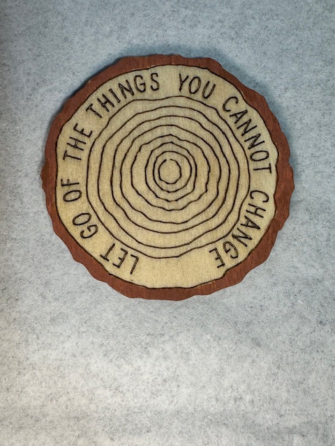 2 Sets of 7 Inspiring Wooden Chip Coins