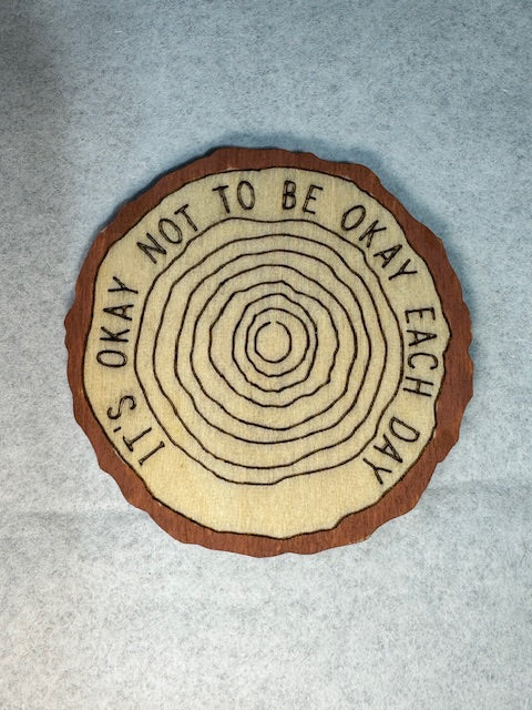 2 Sets of 7 Inspiring Wooden Chip Coins