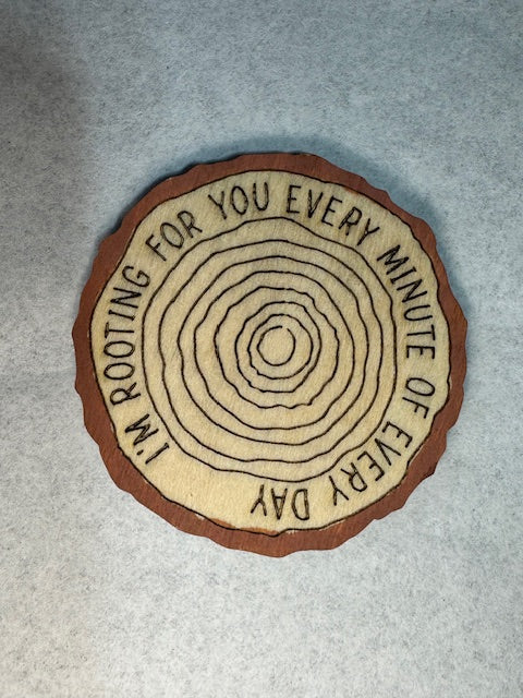 2 Sets of 7 Inspiring Wooden Chip Coins