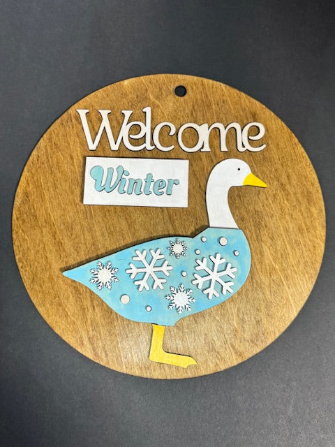Interchangeable Seasons Goose Sign