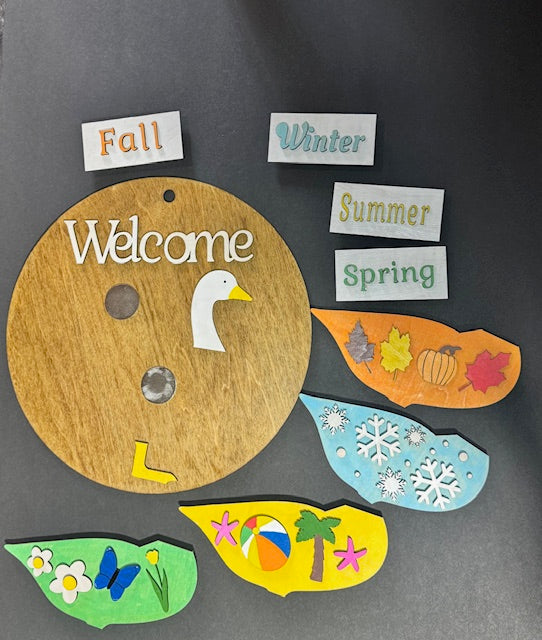 Interchangeable Seasons Goose Sign