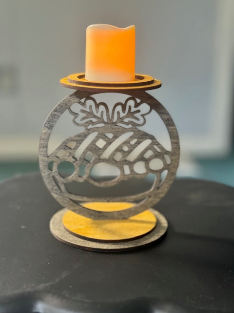 Pumpkin Pie Candle Holder