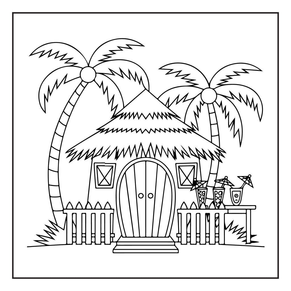 25 Fun, Summer Coloring Pages for Adults