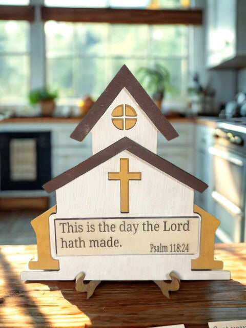 Church with Magnetic Changeable Bible Verses