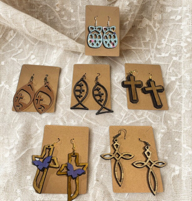 5 Pairs of Christian Inspired Earrings with Bonus Easter Pair!