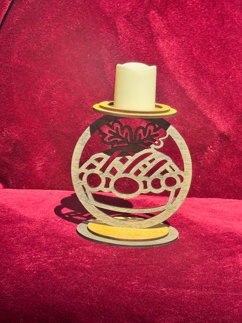Pumpkin Pie Candle Holder